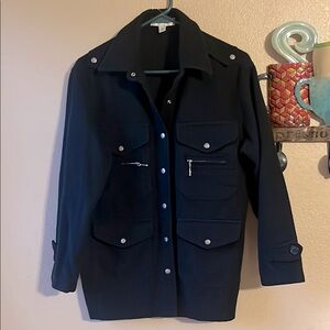 Women's Black Lambs Wool Jacket